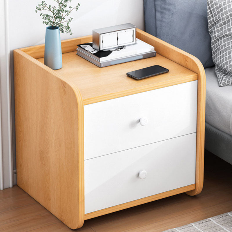 Modern Manufactured Wood Night Table Drawer Storage Bedside Cabinet with Drawers