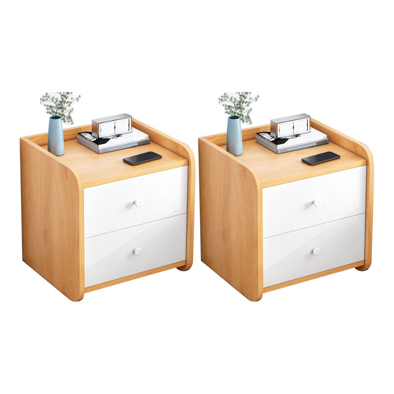 Modern Manufactured Wood Night Table Drawer Storage Bedside Cabinet with Drawers