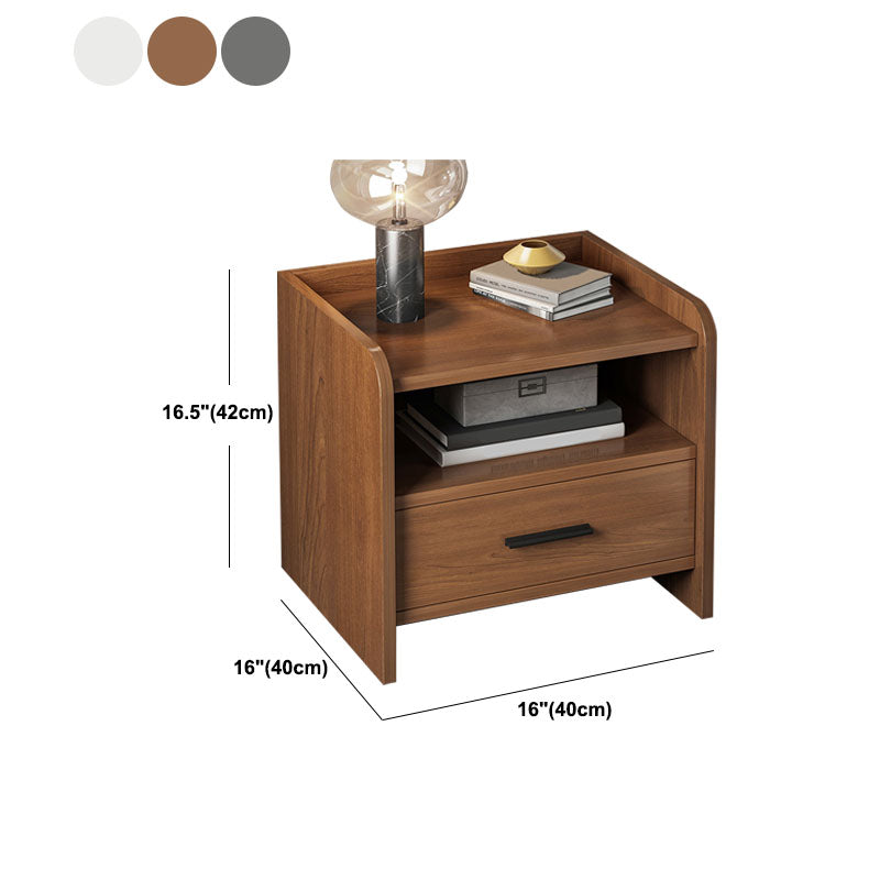 Modern Manufactured Wood Night Table Drawer Storage Bedside Cabinet with Drawers