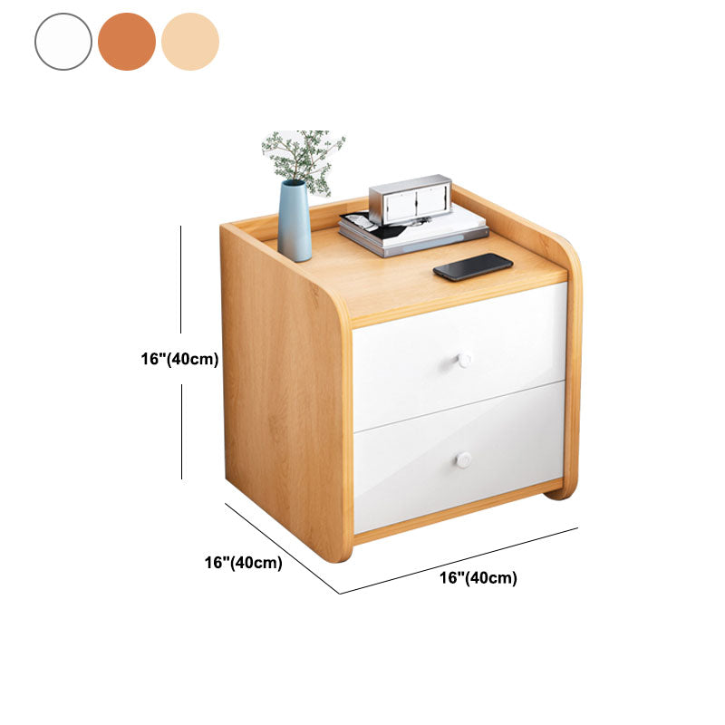 Modern Manufactured Wood Night Table Drawer Storage Bedside Cabinet with Drawers