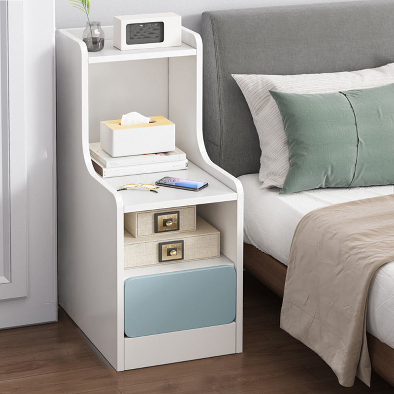 Modern Manufactured Wood Bed Nightstand Drawers Included Night Table for Bedroom