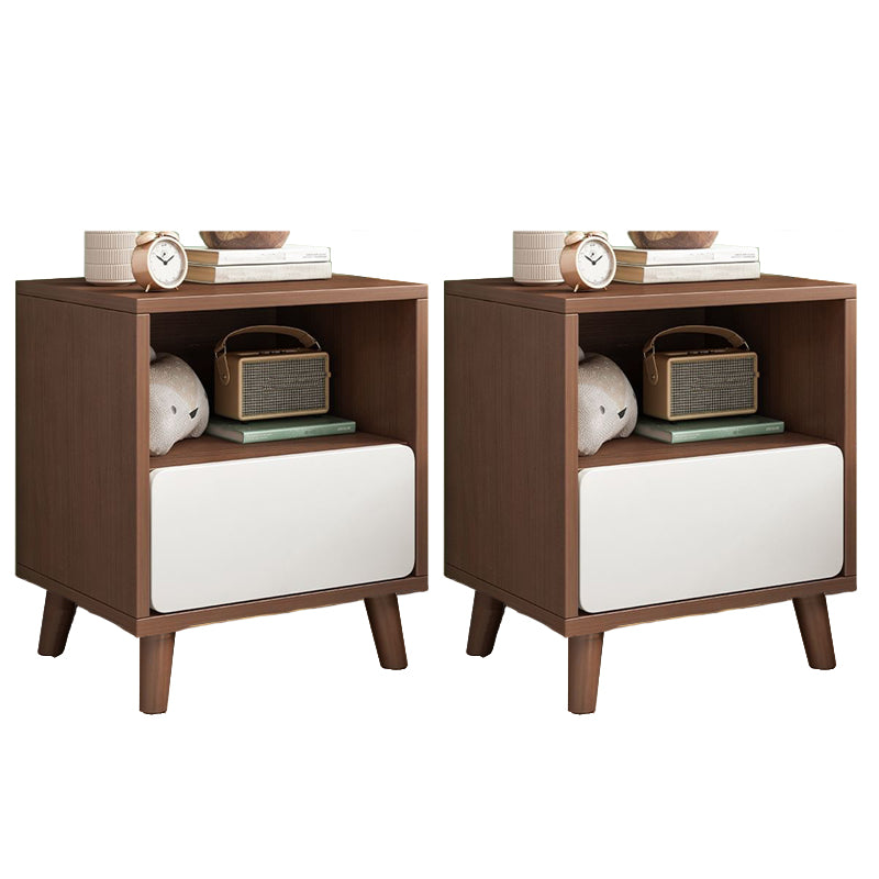 Modern Manufactured Wood Bed Nightstand Drawers Included Night Table for Bedroom