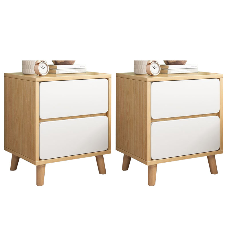 Modern Manufactured Wood Bed Nightstand Drawers Included Night Table for Bedroom