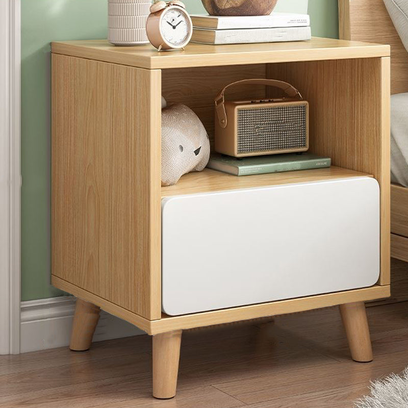 Modern Manufactured Wood Bed Nightstand Drawers Included Night Table for Bedroom