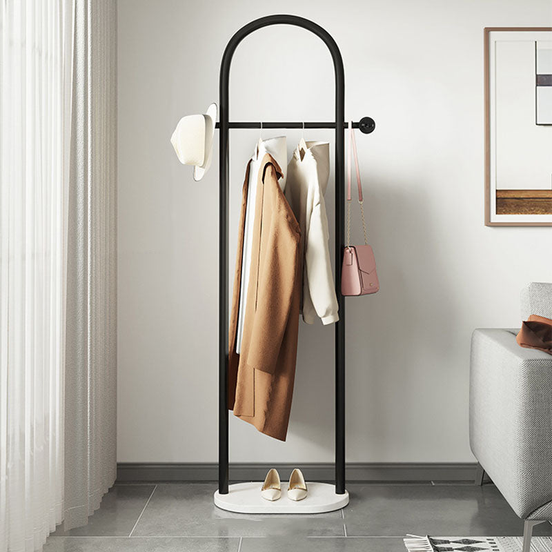 Gorgeous Metal Coat Rack Marble Bottom Coat Rack with Coat Hooks