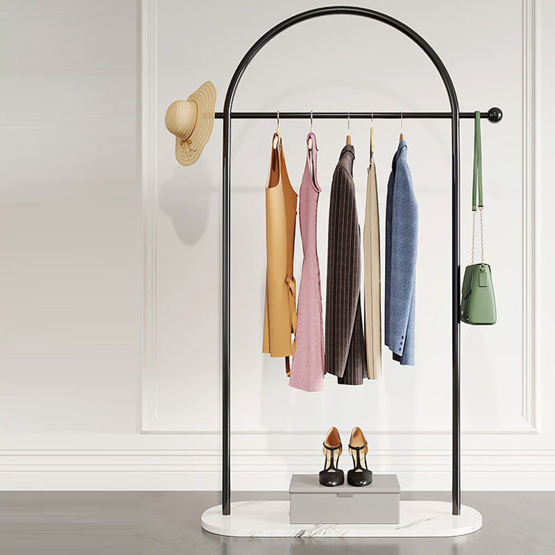 Gorgeous Metal Coat Rack Marble Bottom Coat Rack with Coat Hooks