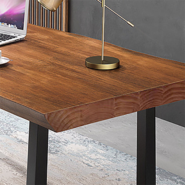 Industrial Writing Desk Rectangular Wood Office Desk for Home