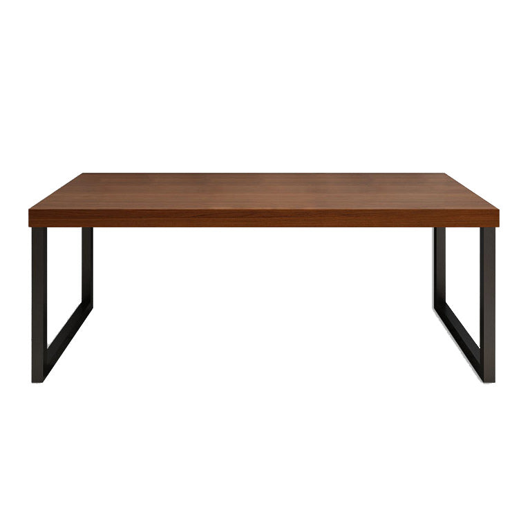 Solid Wood Natural Rectangular Writing Desk Modern Meeting Desk for Office