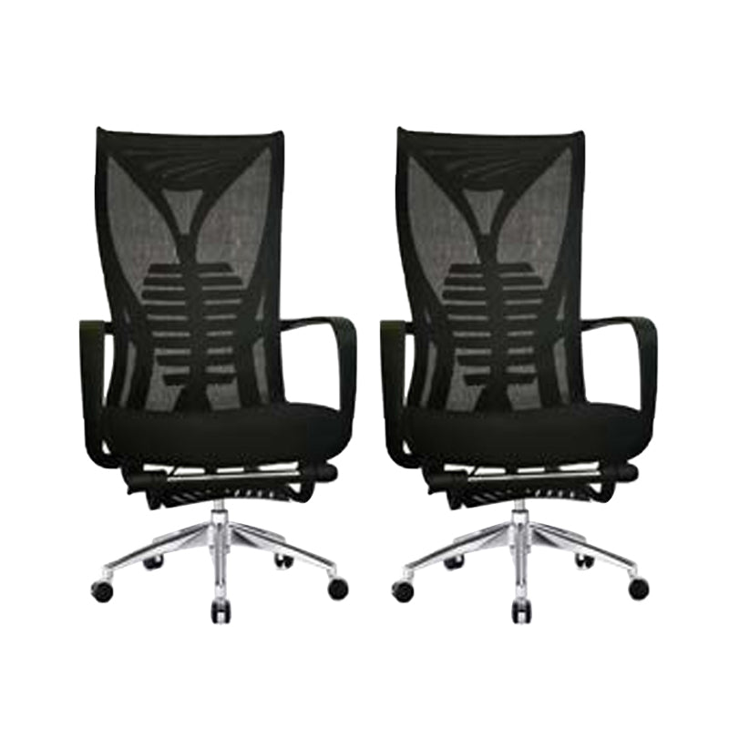 Modern Mesh Desk Chair Black High-Back Office Chair with Wheels