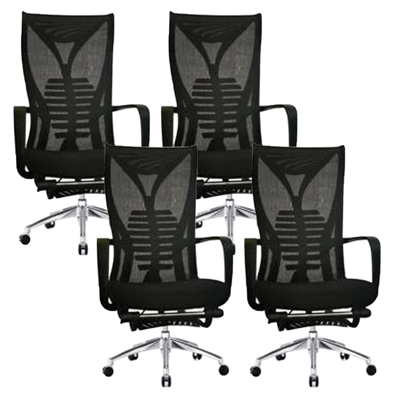 Modern Mesh Desk Chair Black High-Back Office Chair with Wheels