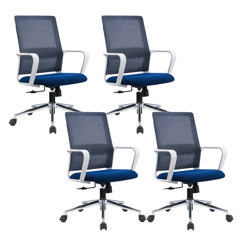 25" Wide Contemporary Desk Chair Breathable AirGrid Fixed Arms Office Chair