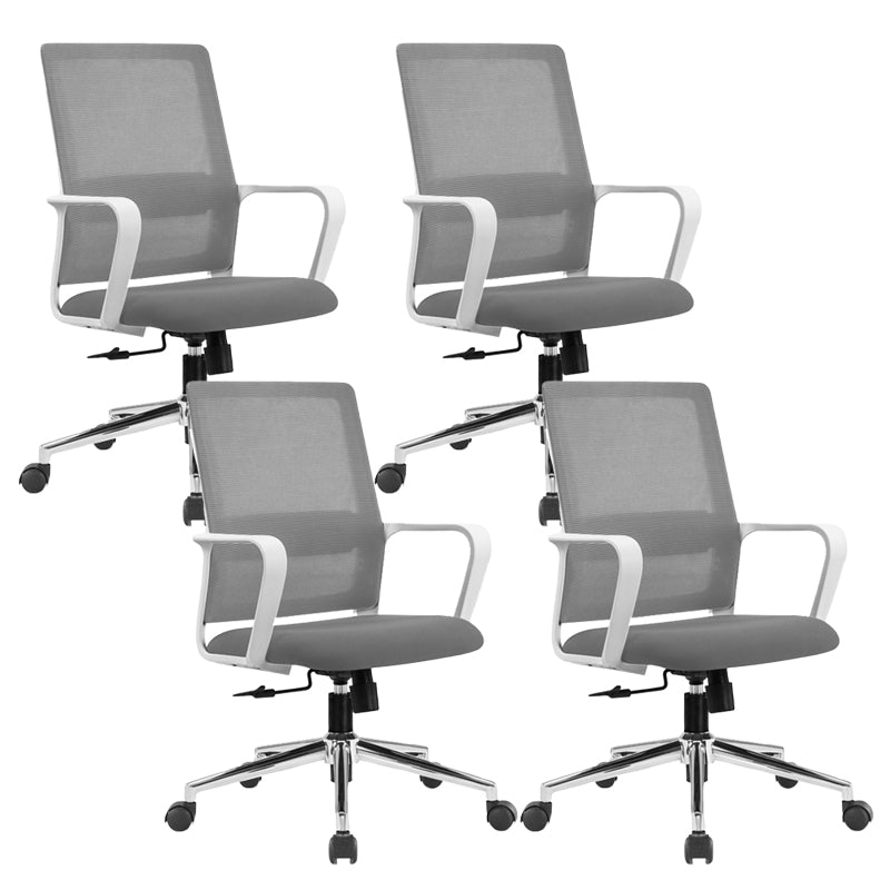 25" Wide Contemporary Desk Chair Breathable AirGrid Fixed Arms Office Chair