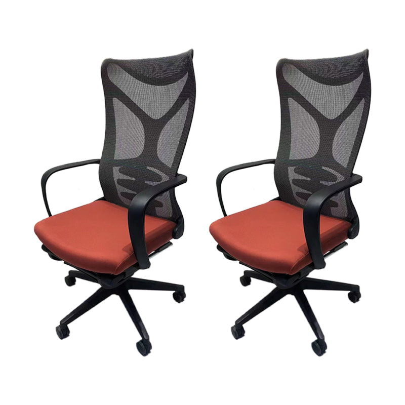 Modern Desk Chair Mesh Computer Chair High-Back Chair in Green/Orange/Black/Gray