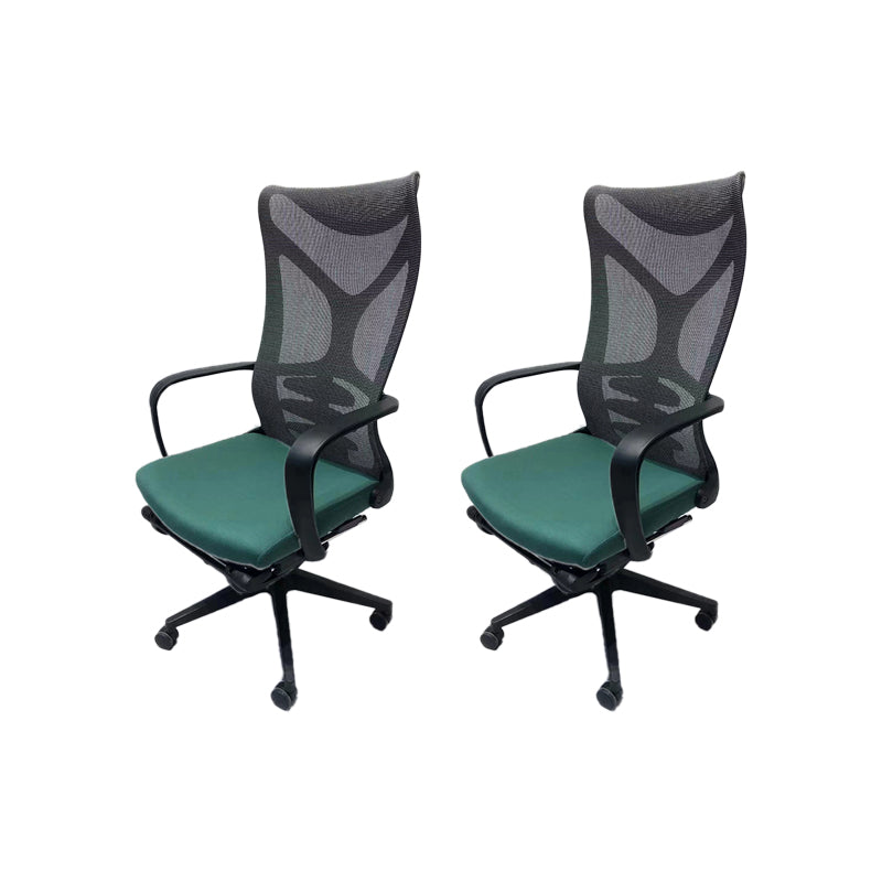 Modern Desk Chair Mesh Computer Chair High-Back Chair in Green/Orange/Black/Gray