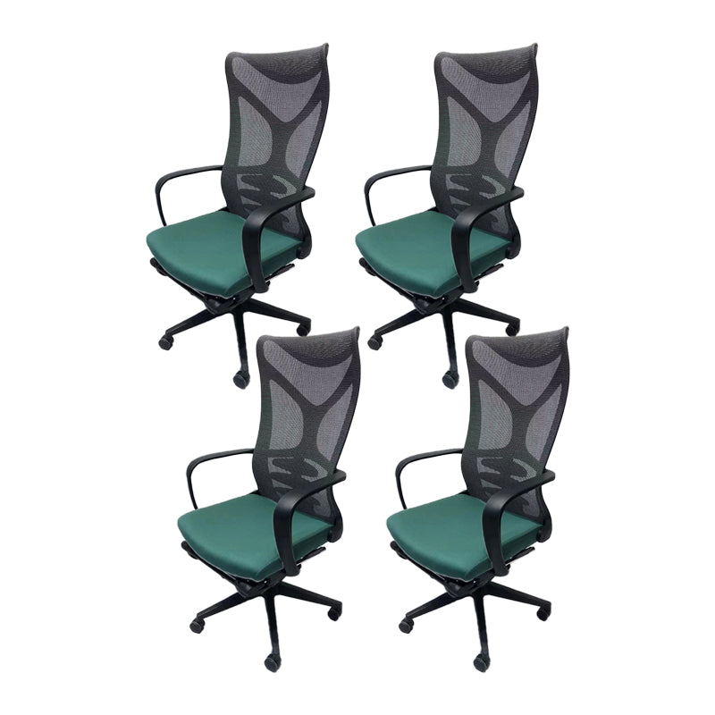 Modern Desk Chair Mesh Computer Chair High-Back Chair in Green/Orange/Black/Gray