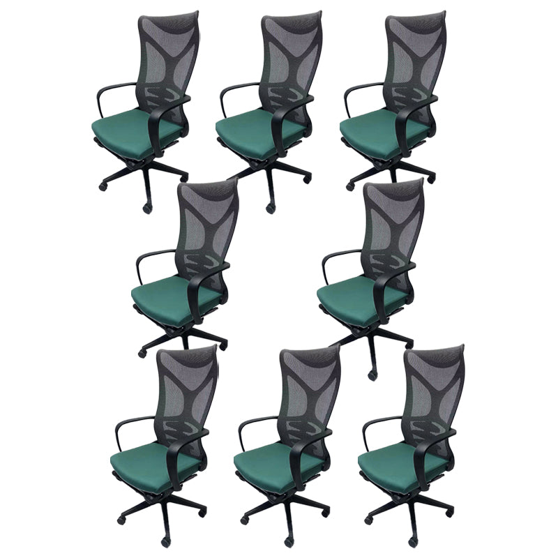 Modern Desk Chair Mesh Computer Chair High-Back Chair in Green/Orange/Black/Gray