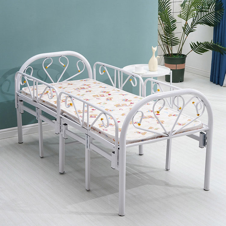 Scandinavian Detachable Guardrails Kids Bed Headboard Metal Bed