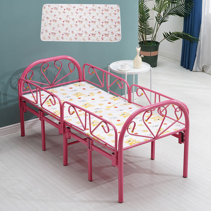 Scandinavian Detachable Guardrails Kids Bed Headboard Metal Bed