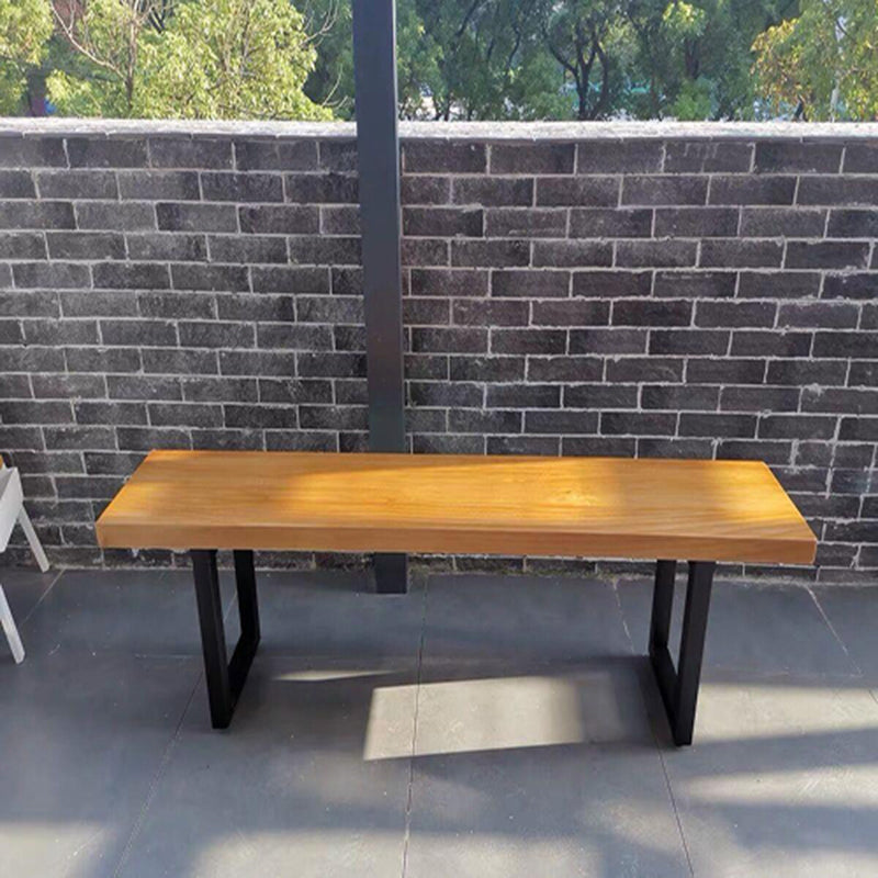 11.7-inch Width Bench Mid-Century Modern Solid Wood Seating Bench