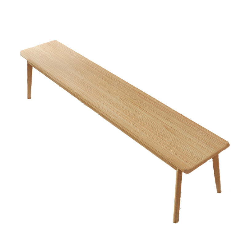 Contemporary Engineered Wood Bench Rectangle Seating Bench with Legs