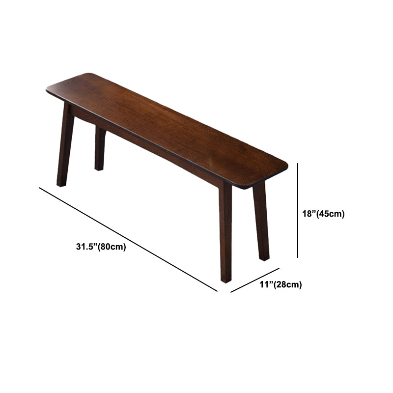 11 Inch Wide Contemporary Seating Bench Solid Wood Beech Bench