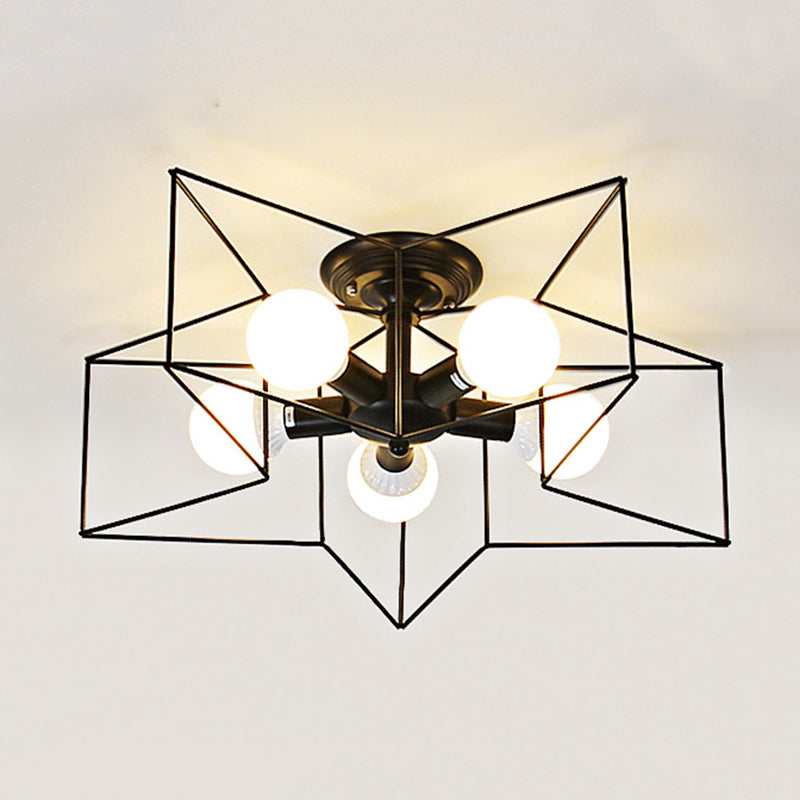 Modern Ceiling Light Simple Ceiling Mount Lamp with Metal Shade for Bedroom