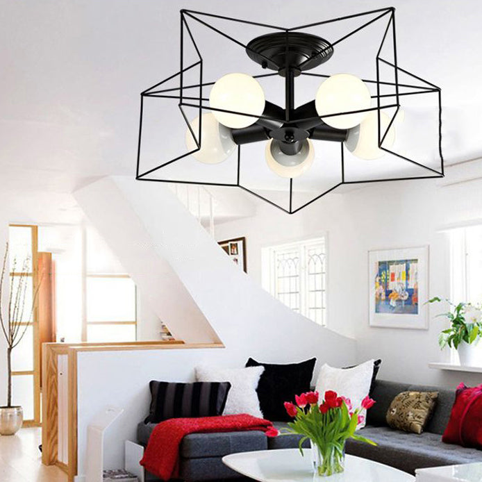 Modern Ceiling Light Simple Ceiling Mount Lamp with Metal Shade for Bedroom