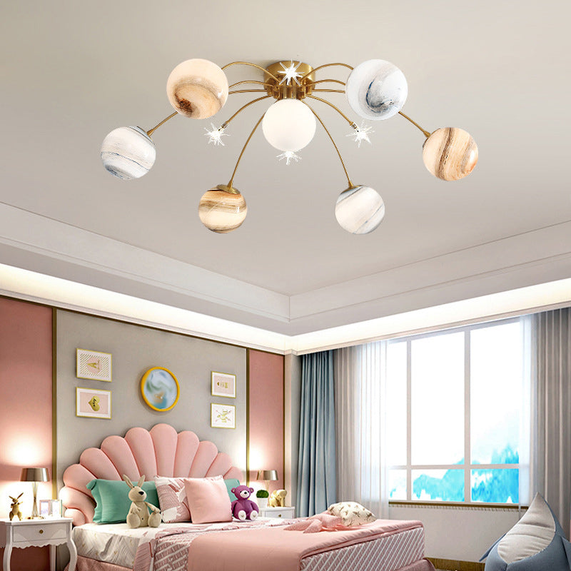 13 Light Flush Mount Ceiling Light Modern Fixture Flush Mount Lamp for Dining Room