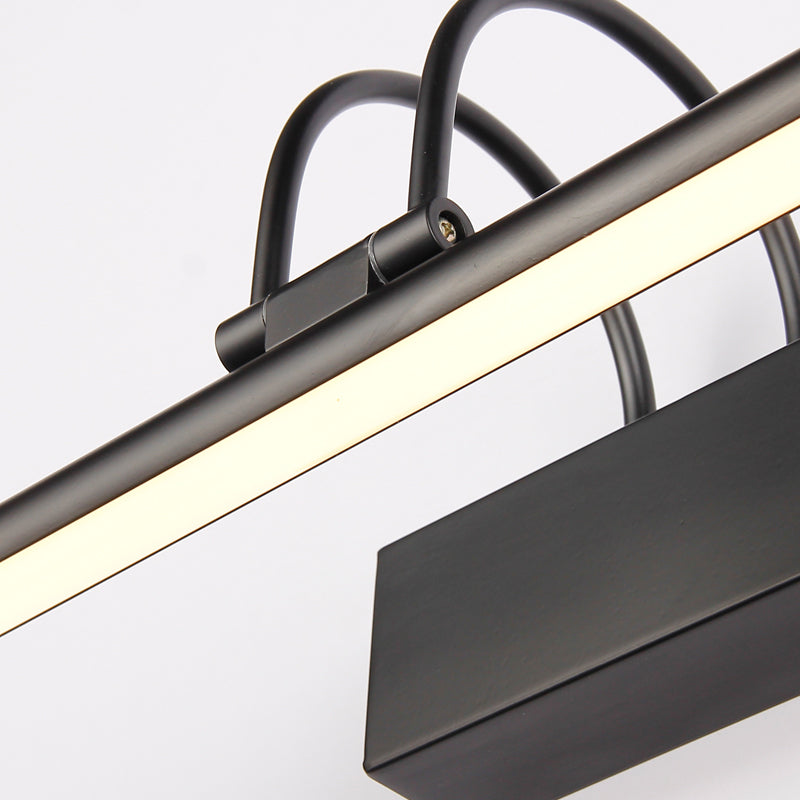 Metal & Acrylic Linear LED Bathroom Vanity Lighting Dark Black Bath Bar