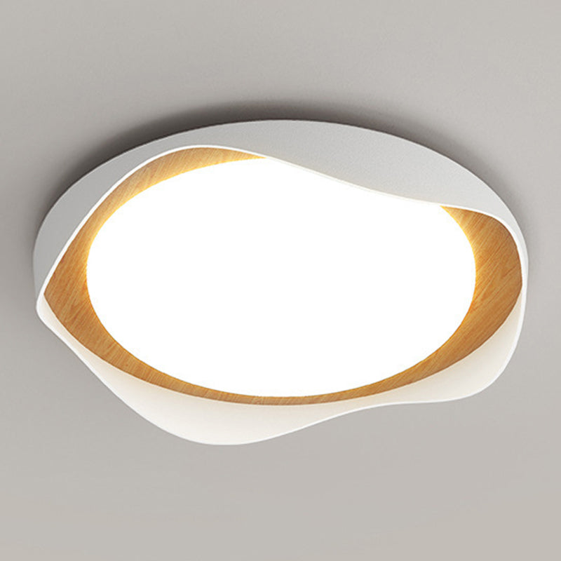 Modern LED Ceiling Light White Flush Mount Lighting for Foyer Hallway