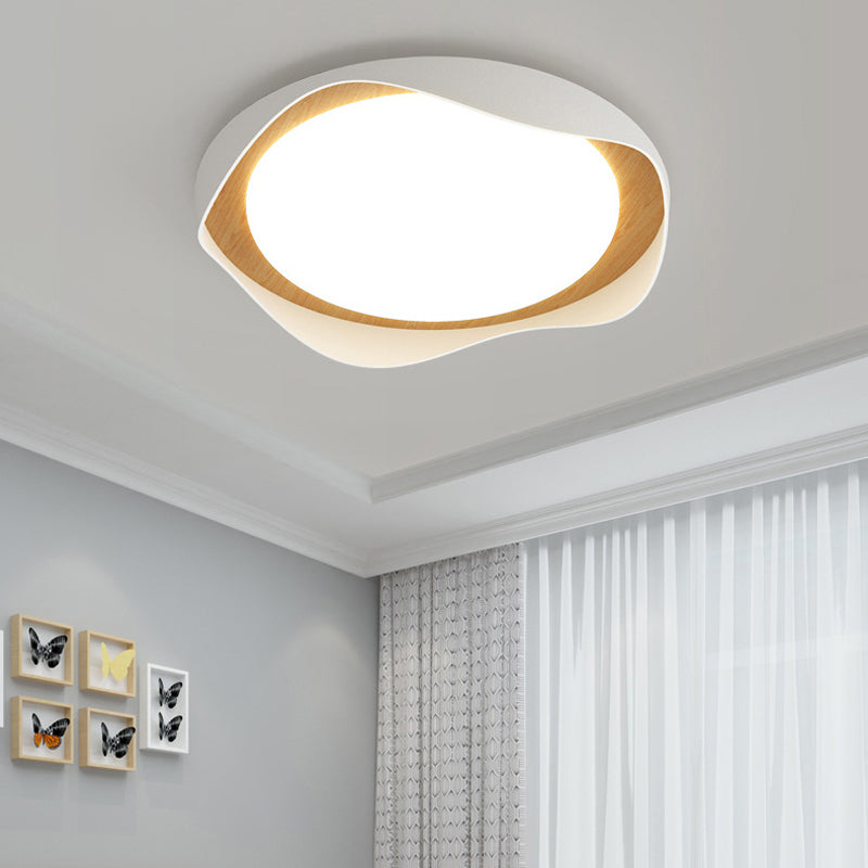 Modern LED Ceiling Light White Flush Mount Lighting for Foyer Hallway