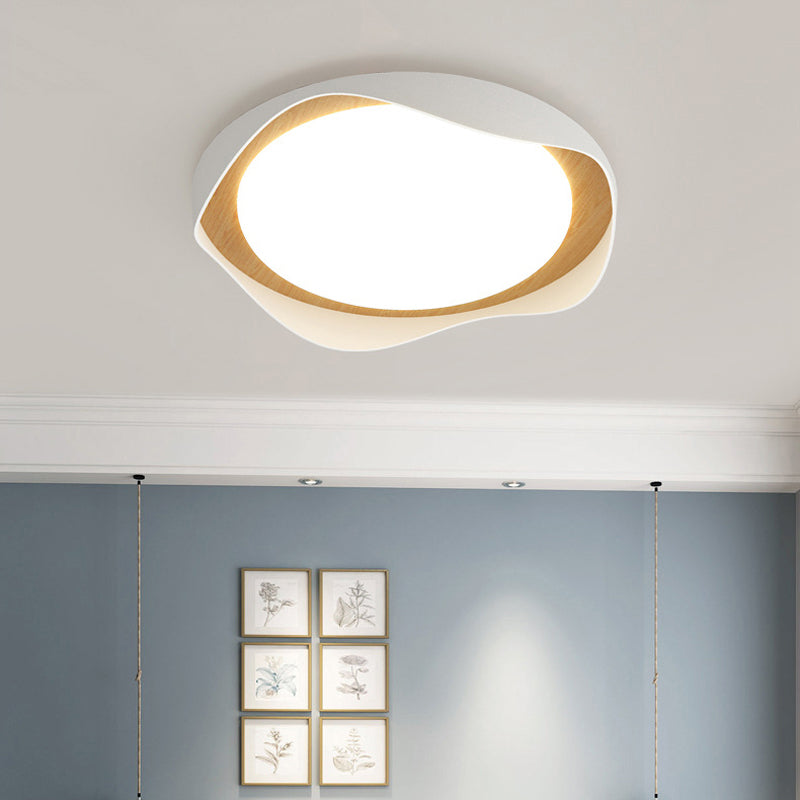 Modern LED Ceiling Light White Flush Mount Lighting for Foyer Hallway