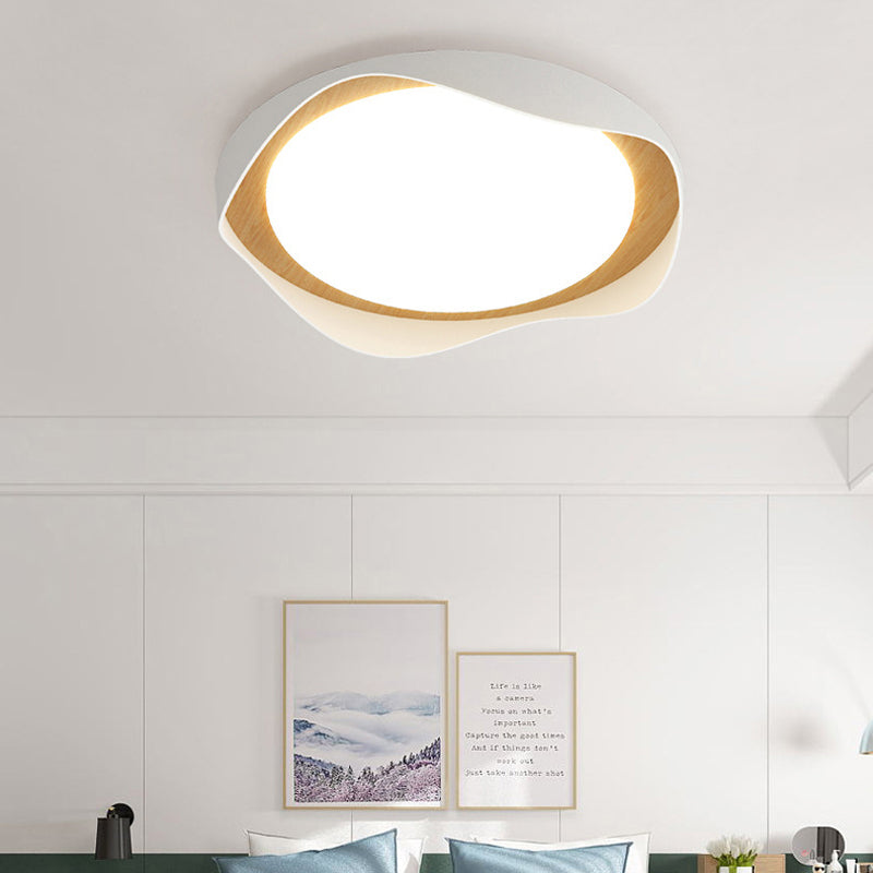 Modern LED Ceiling Light White Flush Mount Lighting for Foyer Hallway