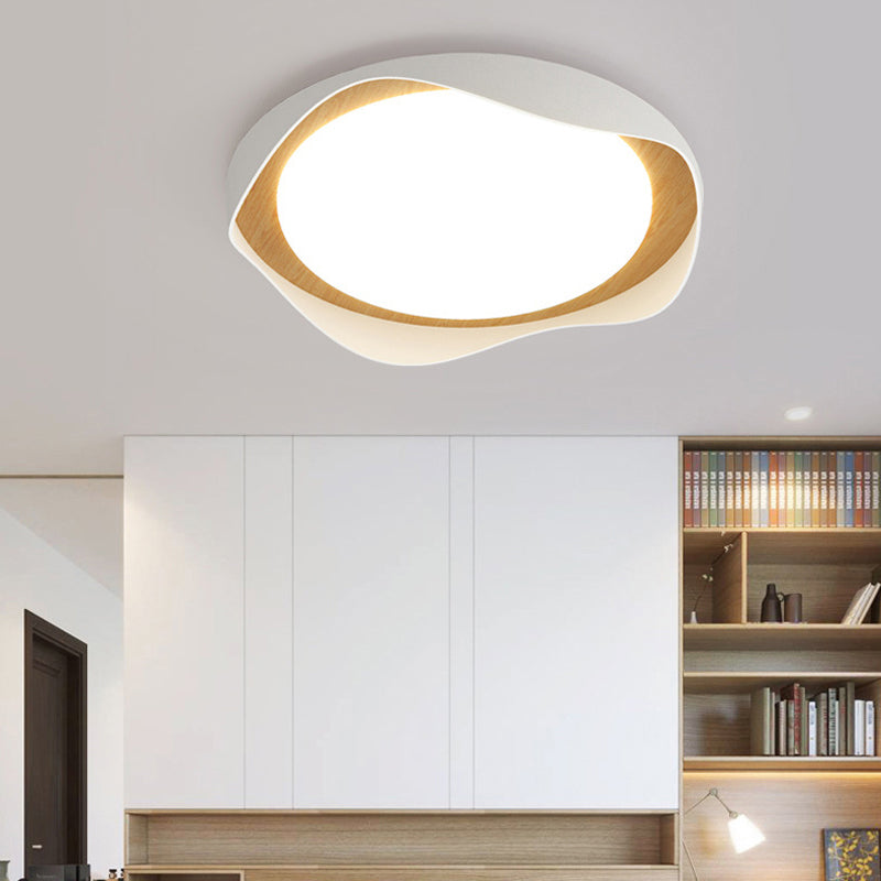 Modern LED Ceiling Light White Flush Mount Lighting for Foyer Hallway