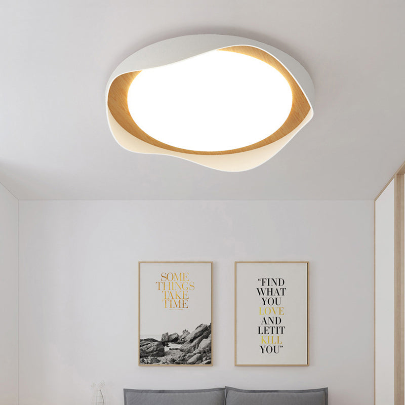 Modern LED Ceiling Light White Flush Mount Lighting for Foyer Hallway