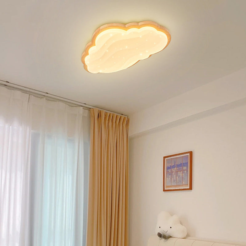 Cloud Shape Ceiling Mount Light LED Ceiling Light with Acrylic Shade for Bedroom