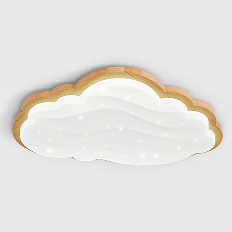 Cloud Shape Ceiling Mount Light LED Ceiling Light with Acrylic Shade for Bedroom