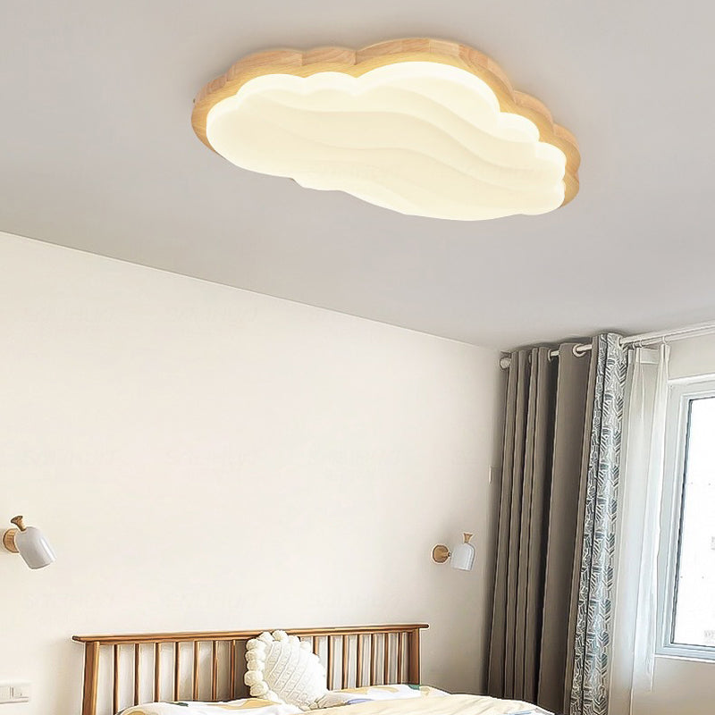 Cloud Shape Ceiling Mount Light LED Ceiling Light with Acrylic Shade for Bedroom