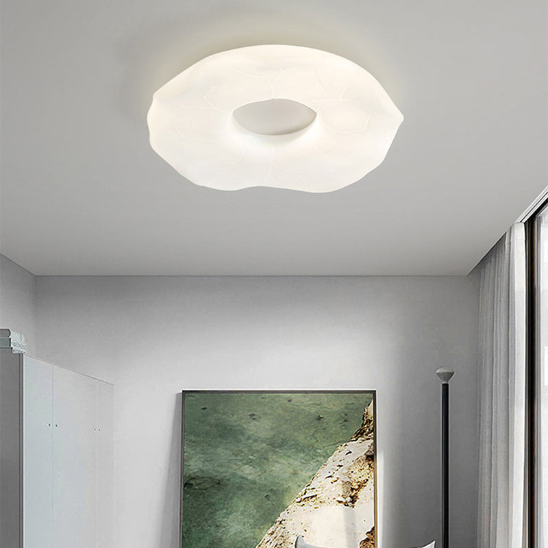 White Ceiling Light Contemporary LED Flush Mount Lighting for Living Room