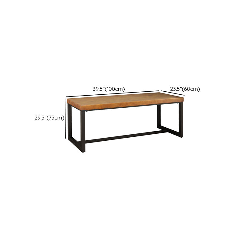 Rectangular Industrial Office Desk Home Solid Wood Writing Desk