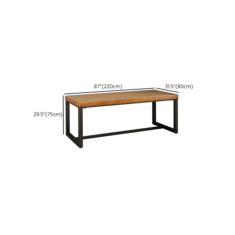 Rectangular Industrial Office Desk Home Solid Wood Writing Desk