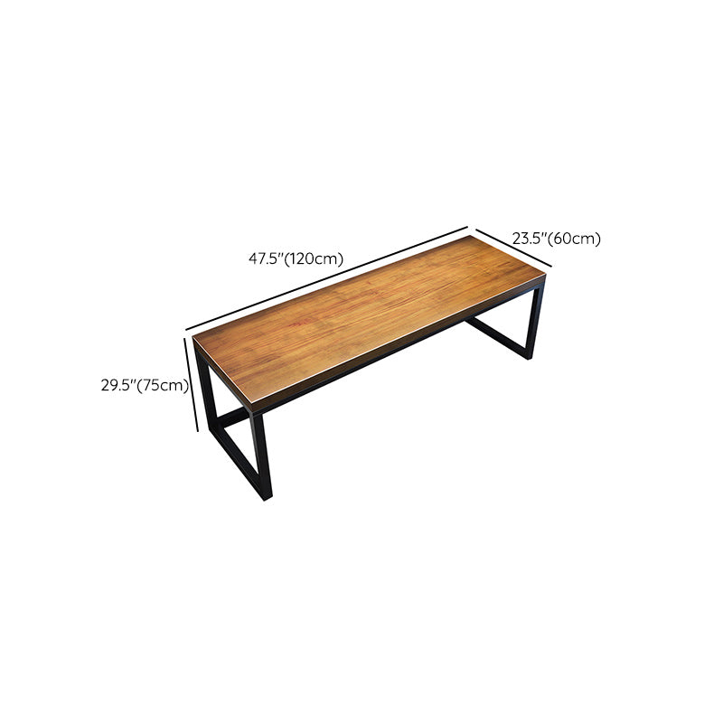 Industrial Writing Desk Rectangular Wood Gaming Desk for Home