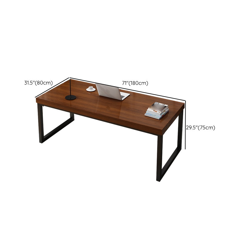 Industrial Rectangular Office Desk Wooden Writing Desk for Home