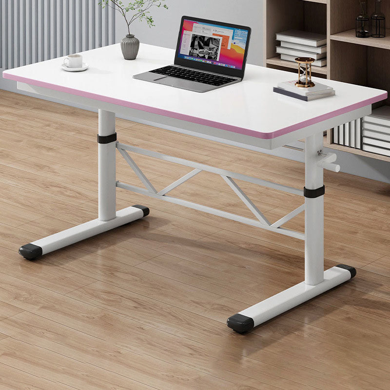 Rectangle Adjustable Office Table Modern Wooden Writing Desk