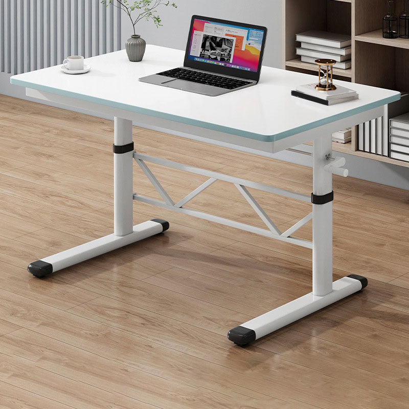 Rectangle Adjustable Office Table Modern Wooden Writing Desk