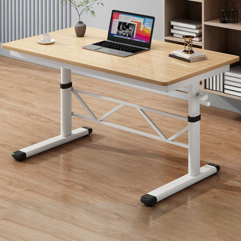 Rectangle Adjustable Office Table Modern Wooden Writing Desk