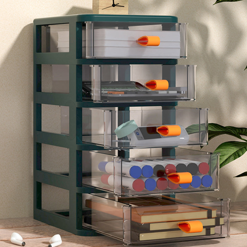 Transparent File Cabinet Drawers Plastic Modern Vertical File Cabinet