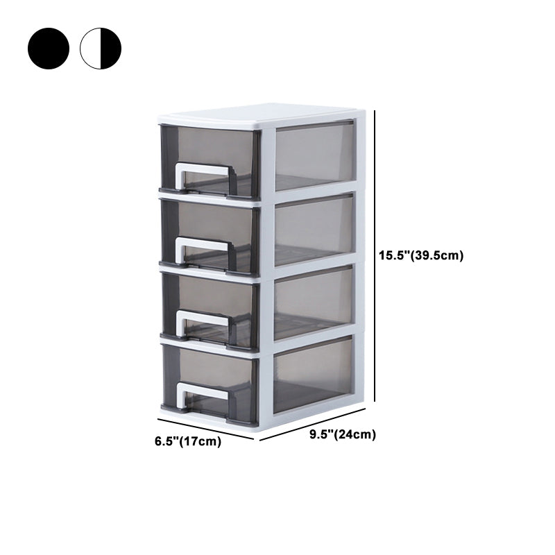 Contemporary File Cabinet Drawers Plastic Vertical File Cabinet for Home or Office