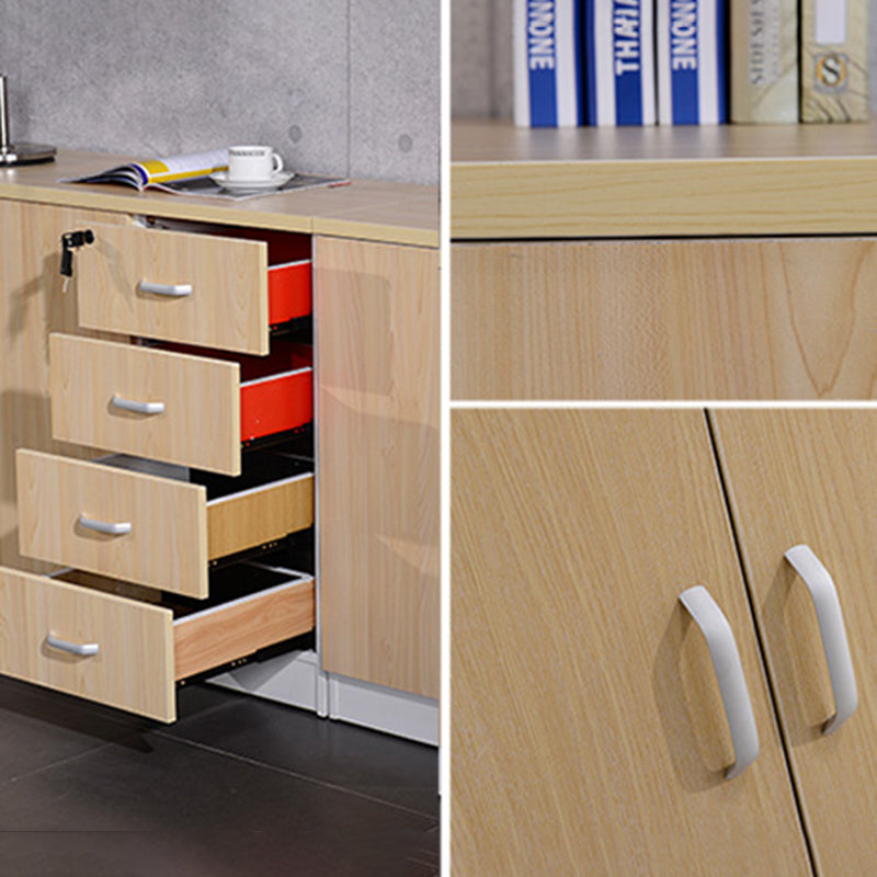 Wood Filing Cabinet Contemporary  Cabinet with Storage for Home or Office