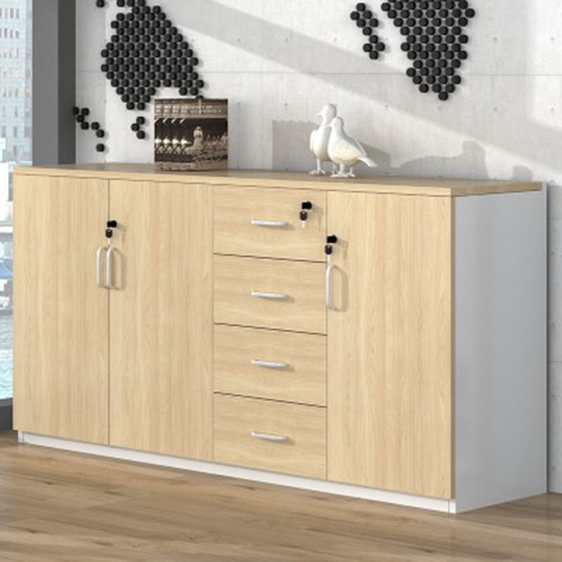 Wood Filing Cabinet Contemporary  Cabinet with Storage for Home or Office